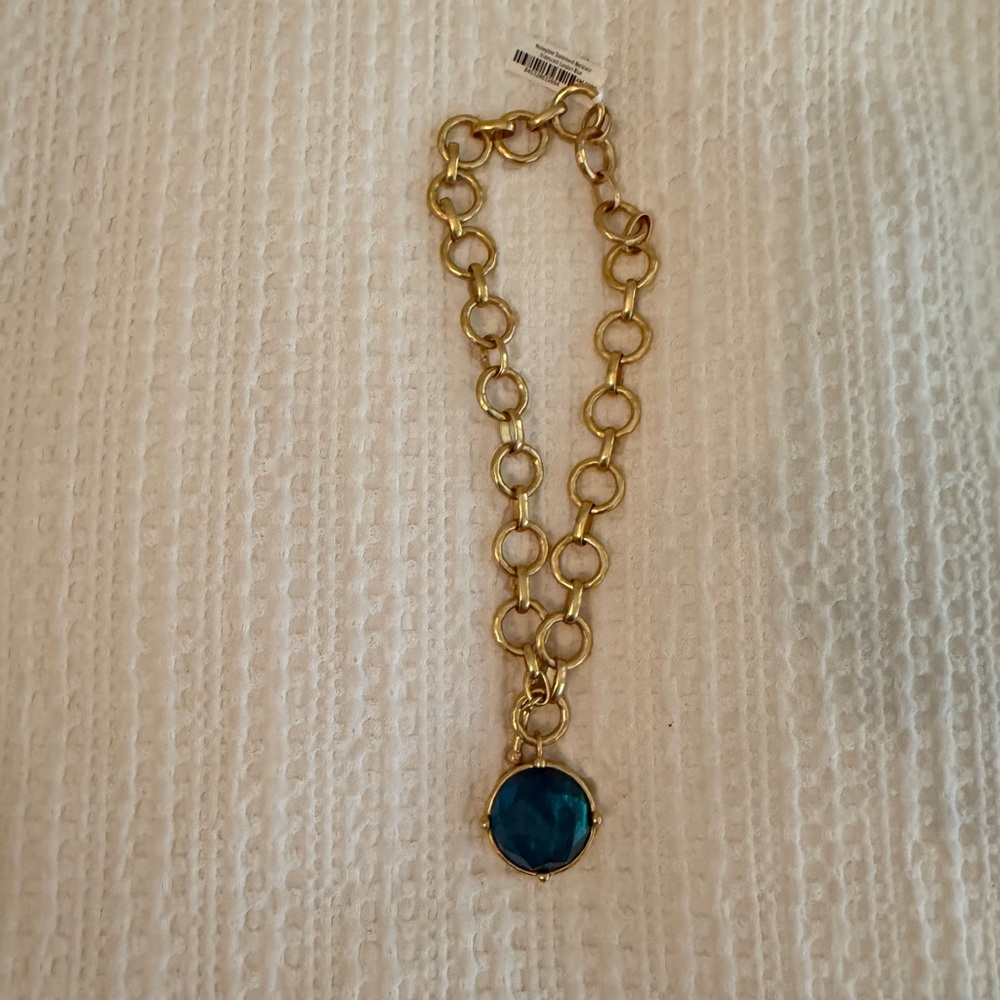 NWT: Julie Vos Honeybee Necklace London Blue